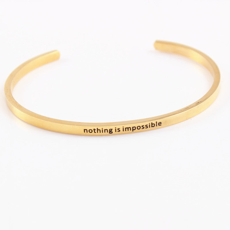 Bracelet Believe "Nothing is impossible"